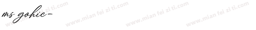 ms gohic字体转换